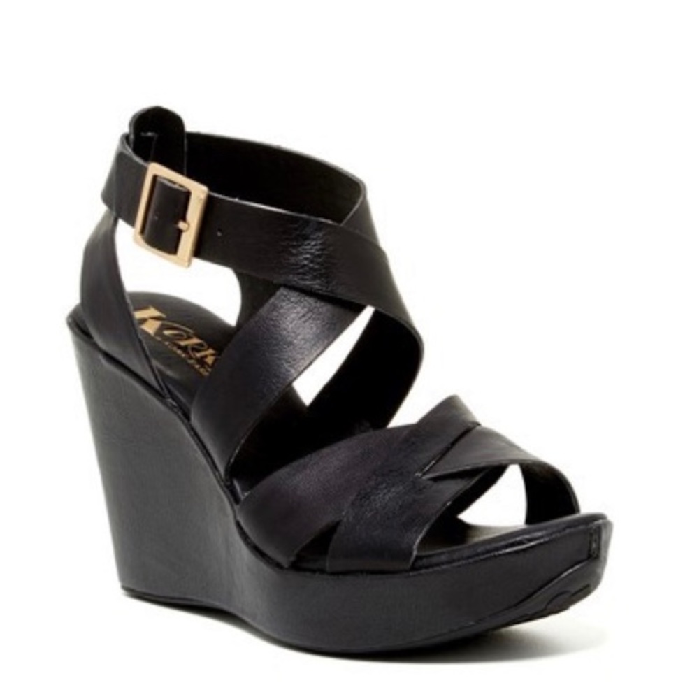 Kork-Ease Mendy wedge sandal, size 8, EUC!